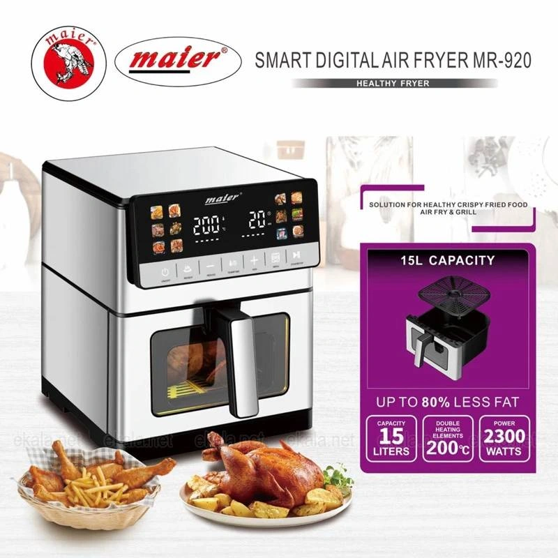 سرخ کن بدون روغن مایر مدل MR-920 | هواپز 15 لیتری هوشمند