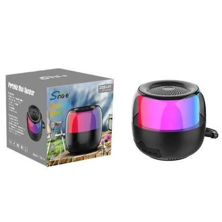 اسپیکر بلوتوثی قابل حمل ZQS L-01 با نورپردازی RGB