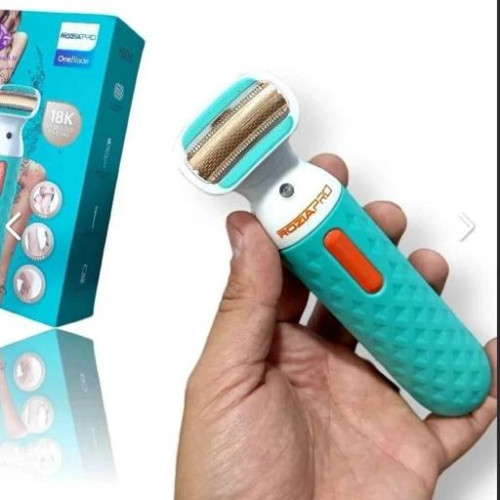شیور بدن زنانه روزیا پرو مدل HB6115 OneBlade با تیغه روکش رزگلد 18K