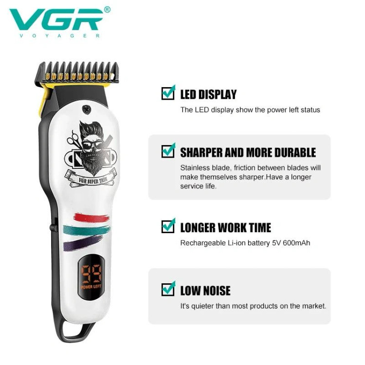 ماشین اصلاح وی جی آر مدل VGR V-971 با برش مستقیم